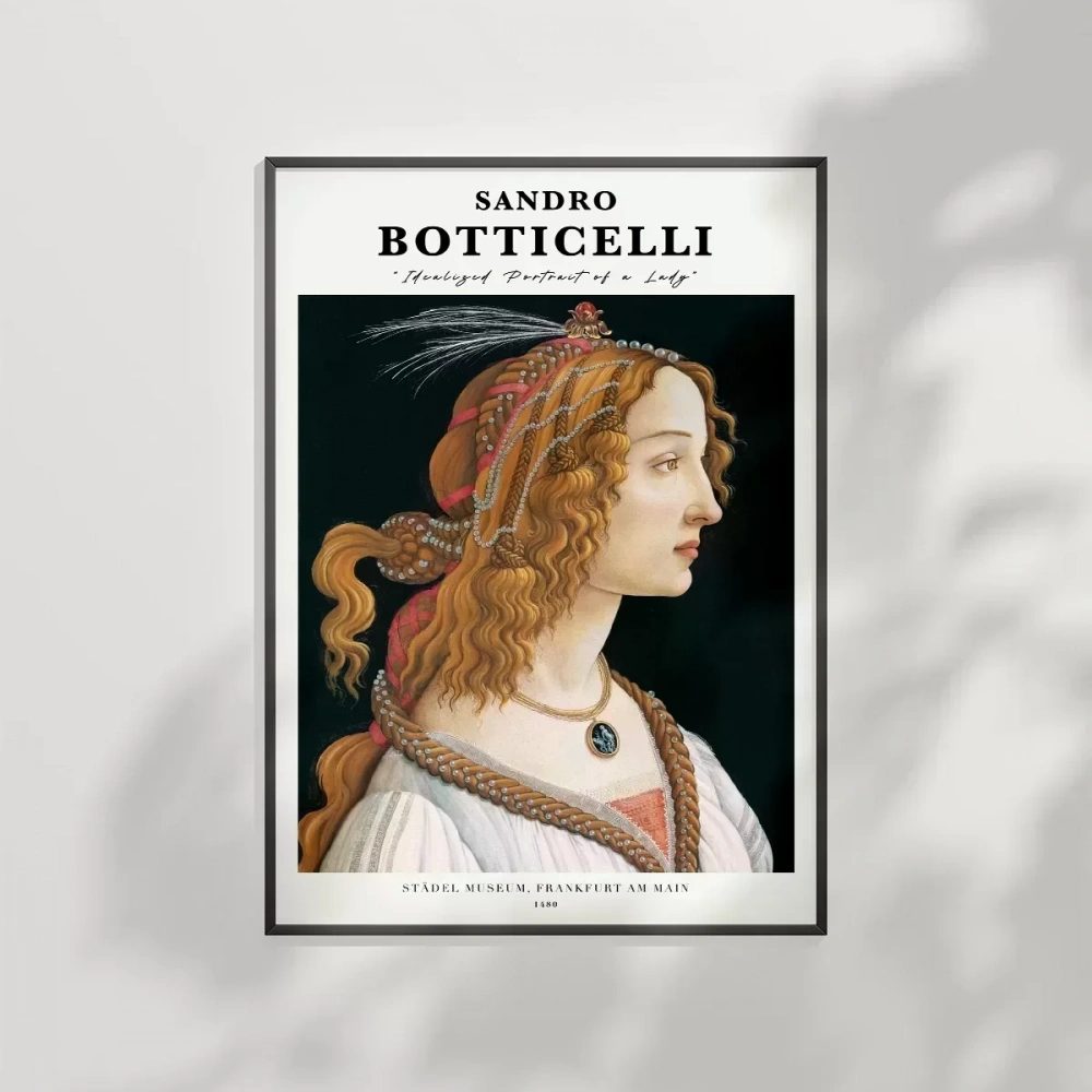Sandro Botticelli Genç Bir Kadının Portresi Poster