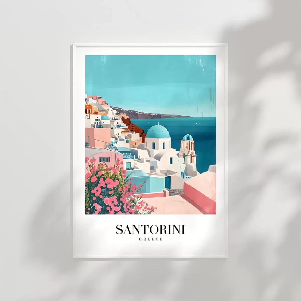 Santorininin Masmavi Hayalleri Poster