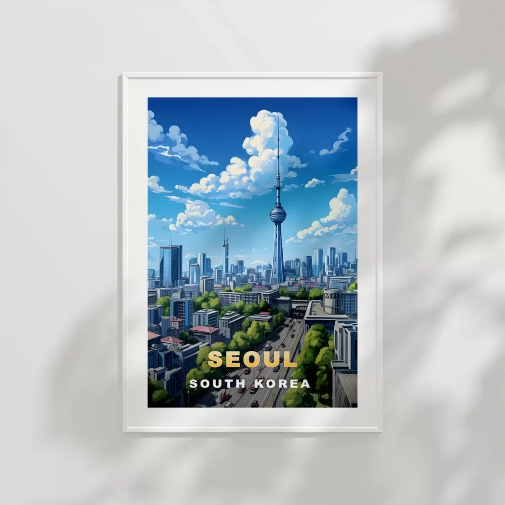 Seulun Modern Silueti Poster