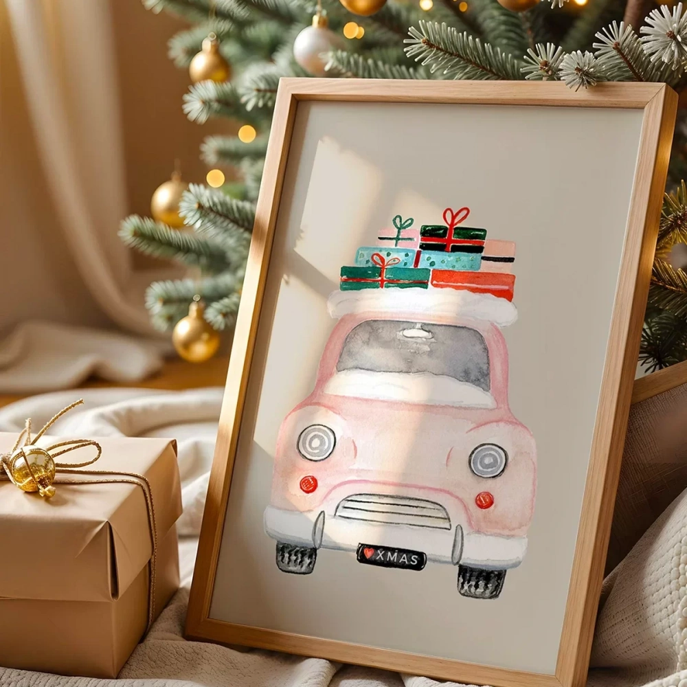 Sevimli Araba ve Hediyeler Poster