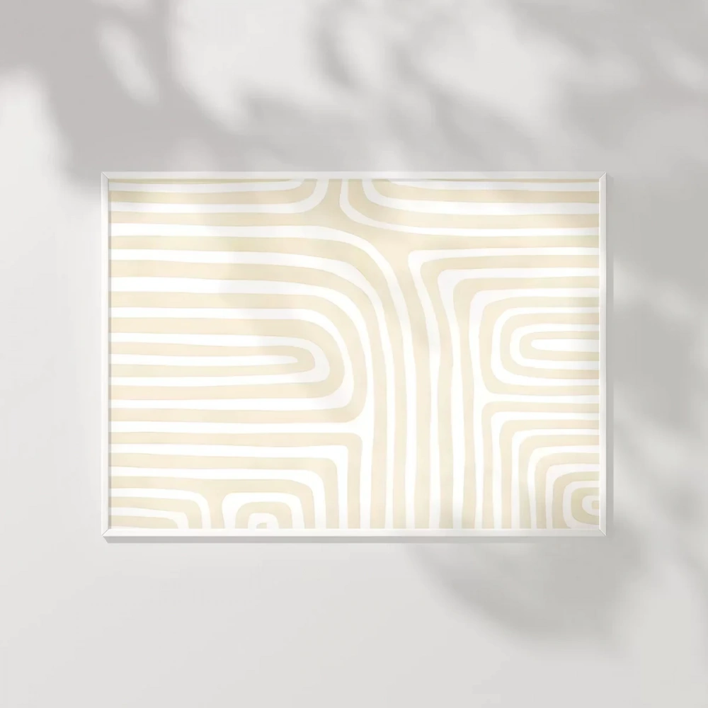 Soyut Labirent Desenli  Poster