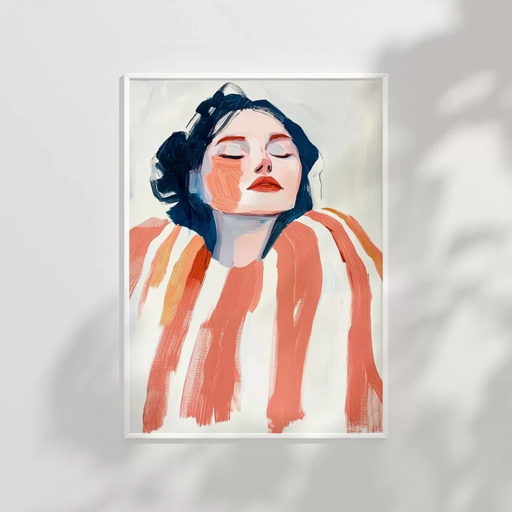 Soyut Renklerle Düşler Poster