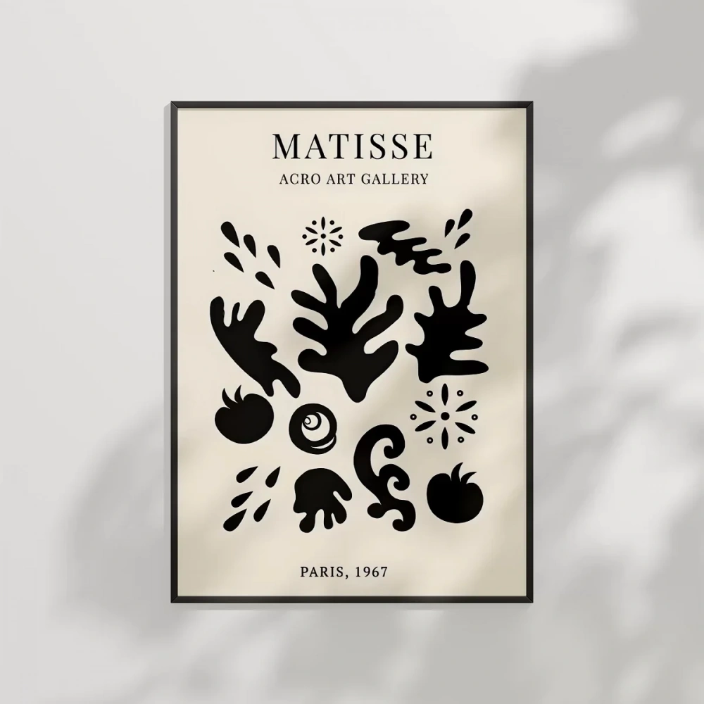 Soyut Siyah Formlar Poster