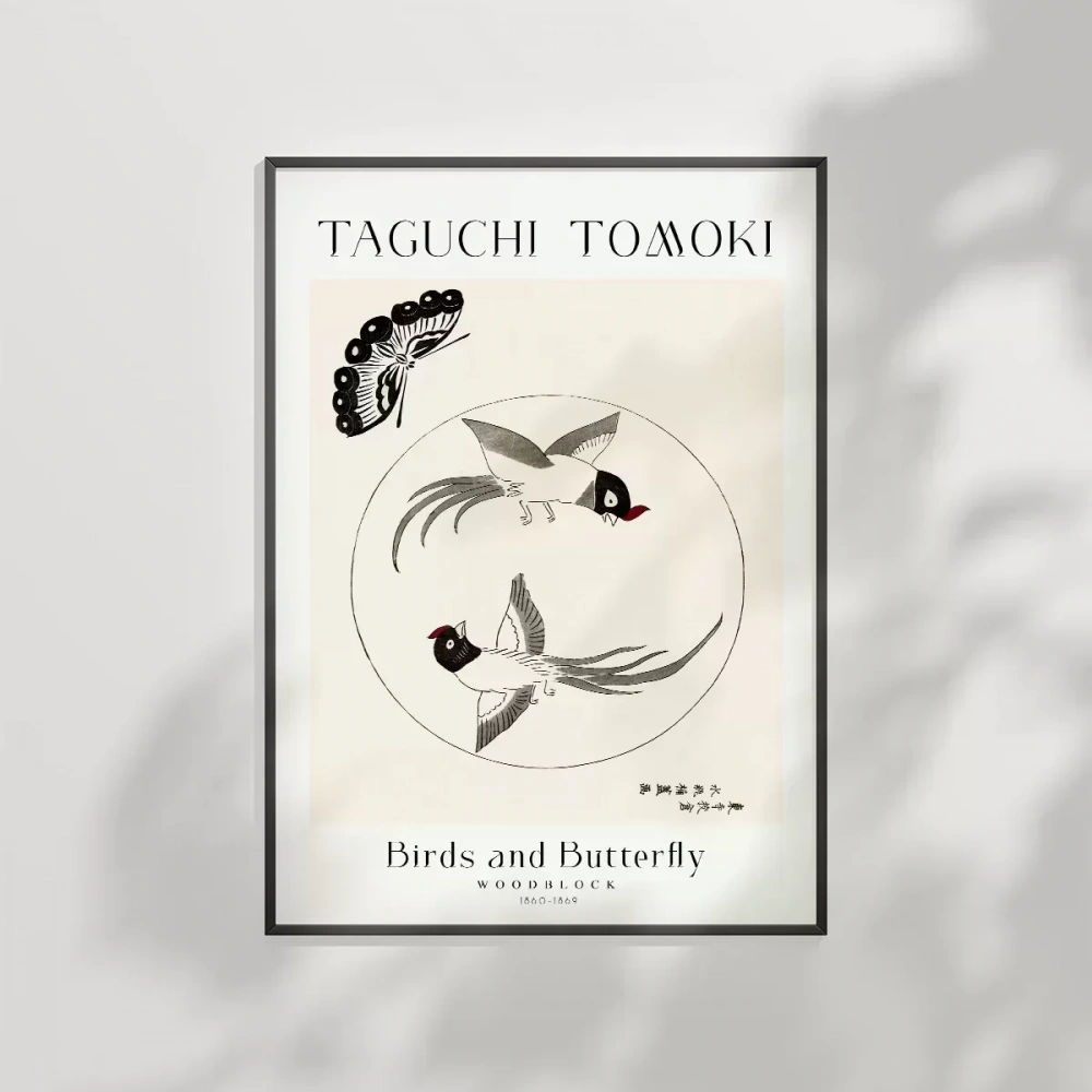 Taguchi Tomoki Kuşlar ve Kelebek Poster