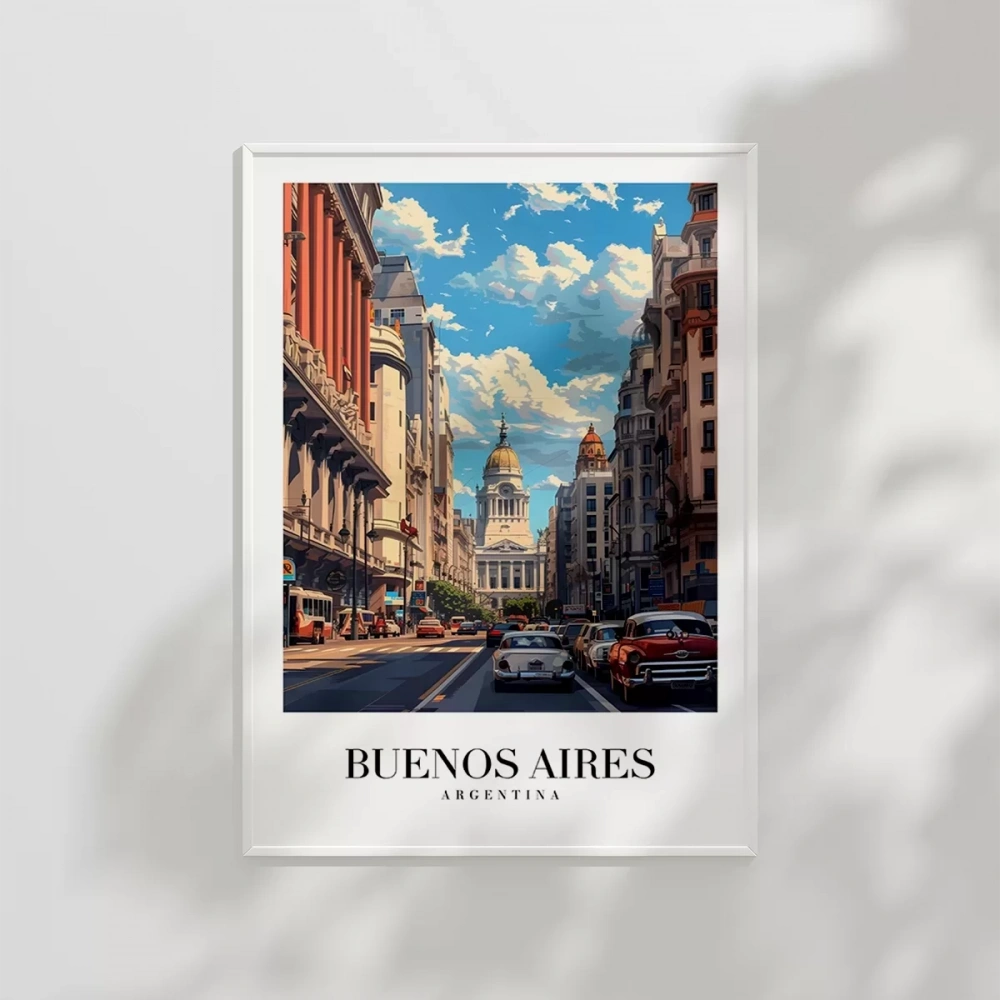 Tarihi Buenos Aires Manzarası Poster
