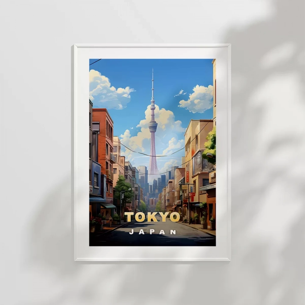 Tokyo Sokak Manzarası Poster
