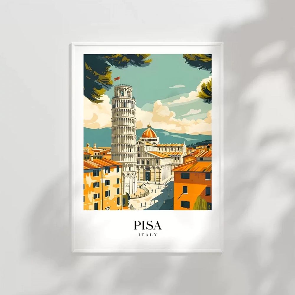 Toskana’nın İncisi Pisa Poster