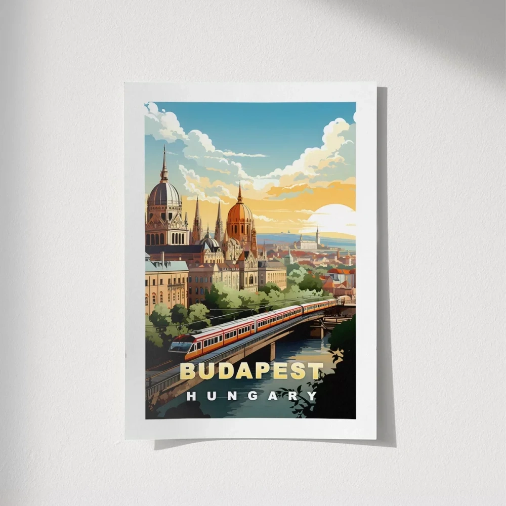 Tuna Nehri Üzerinde Gün Doğumu Poster