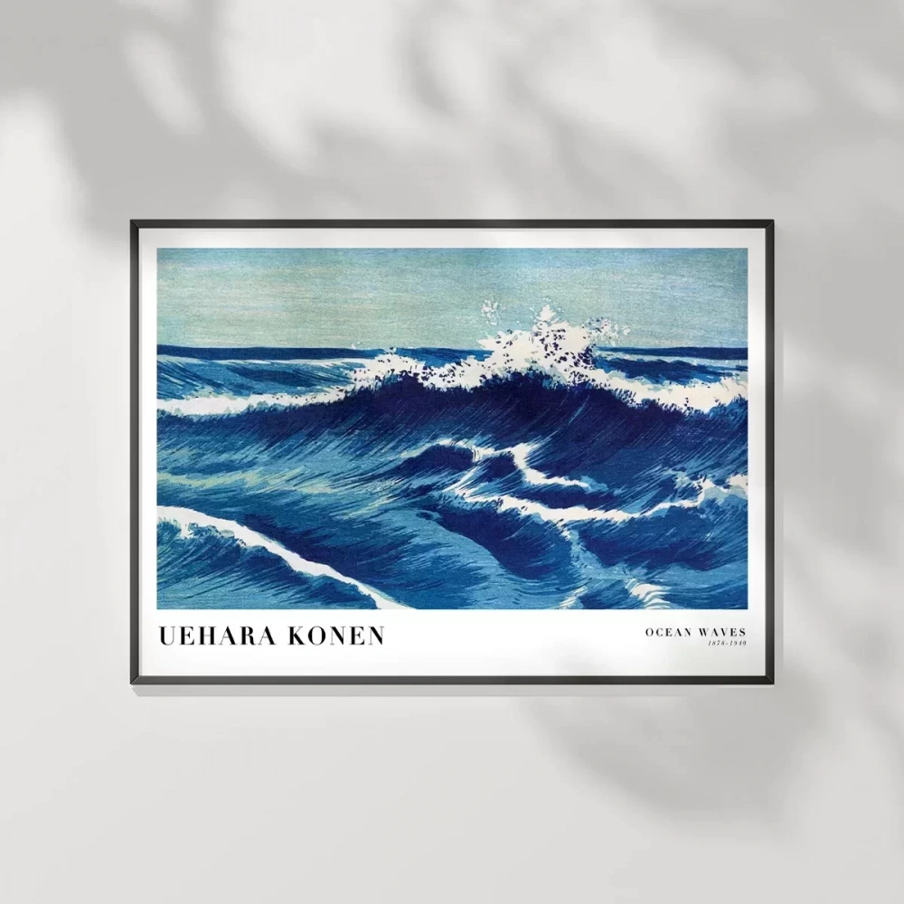 Uehara Konen Okyanus Dalgaları Poster