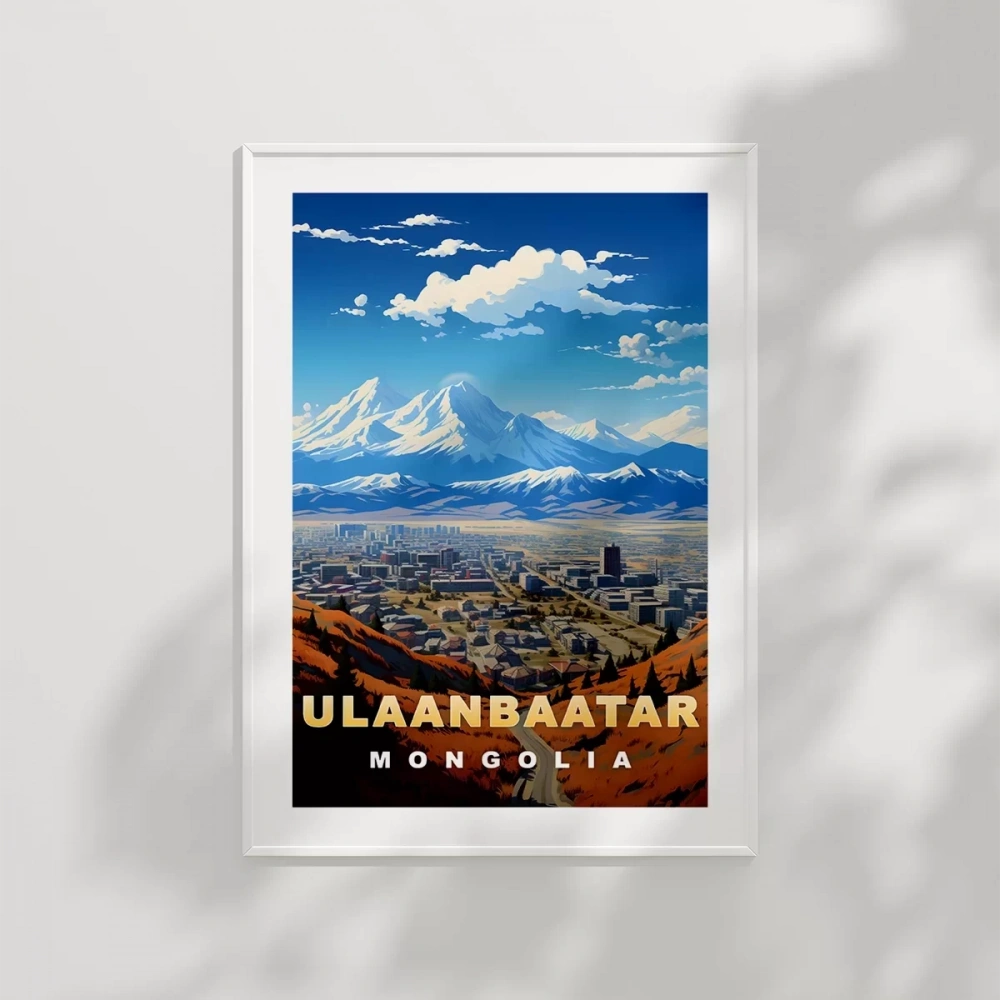 Ulaanbaatar ve Dağların Görkemi Poster