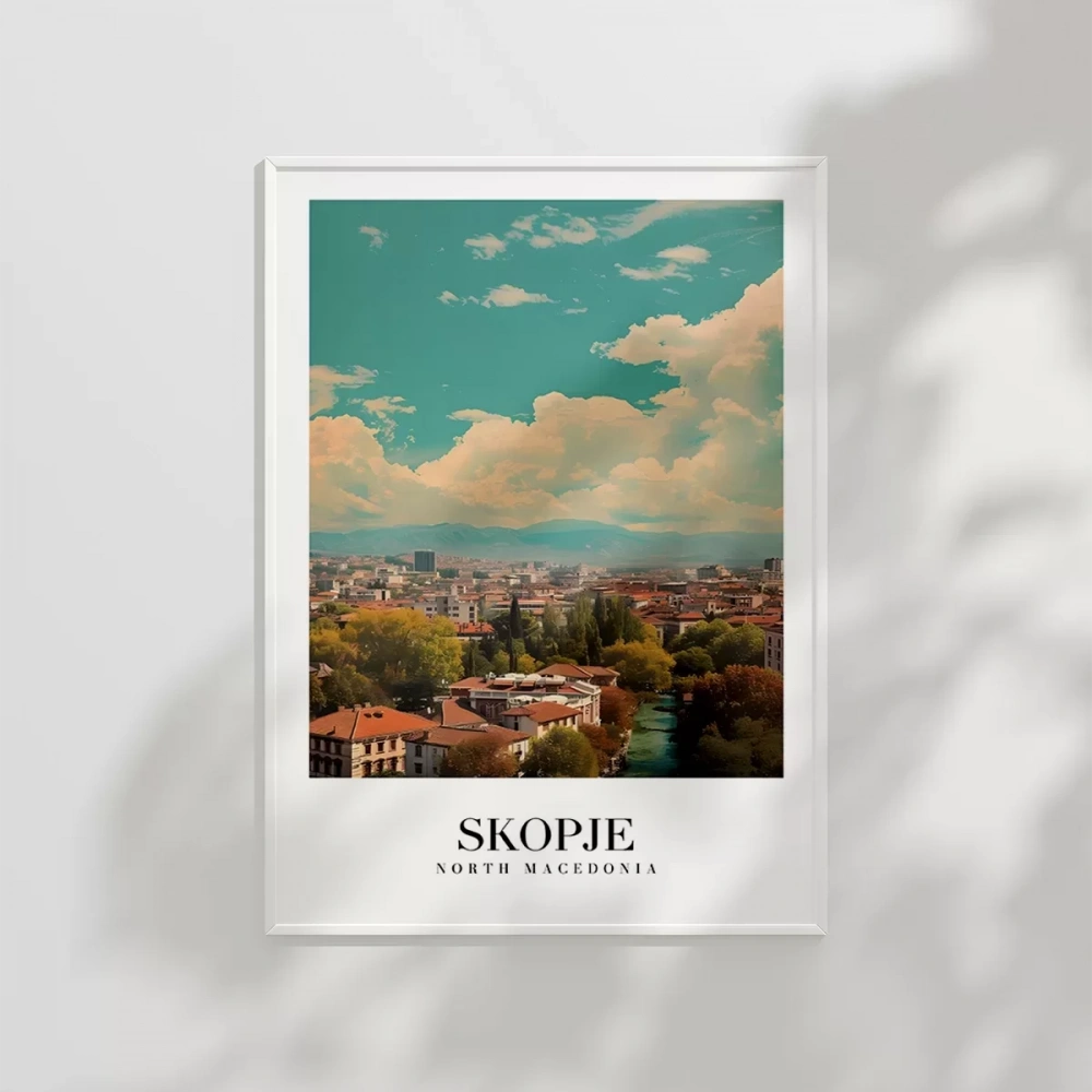 Üsküp Şehir Manzarası Poster