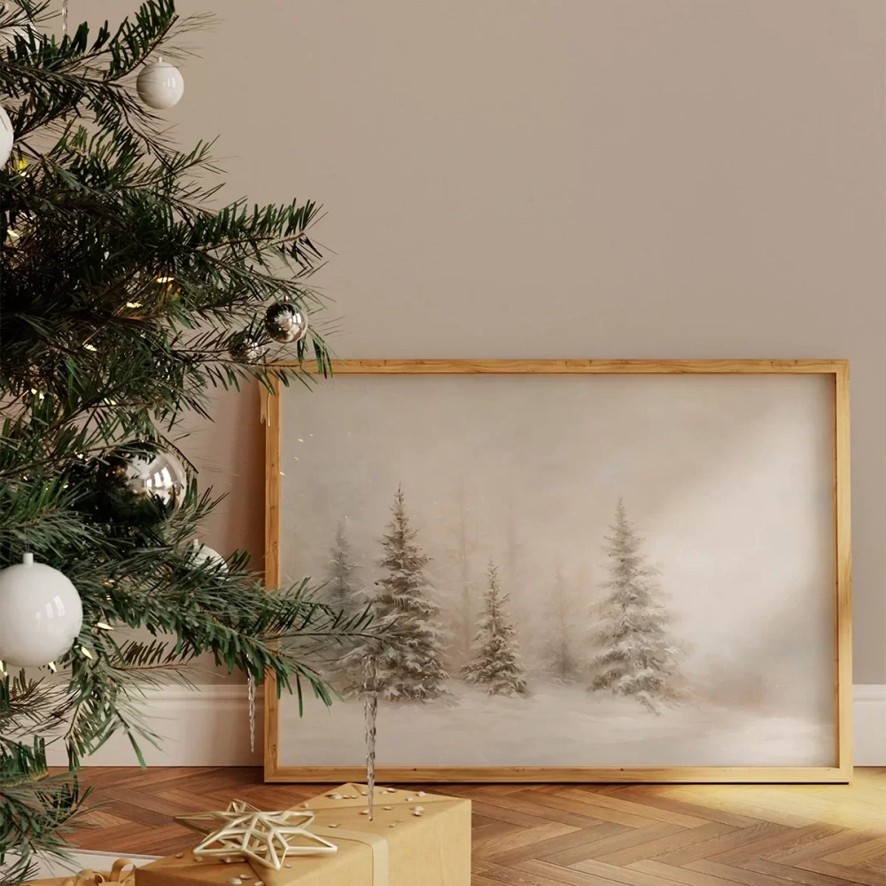 Vahşi Kış Manzarası Poster