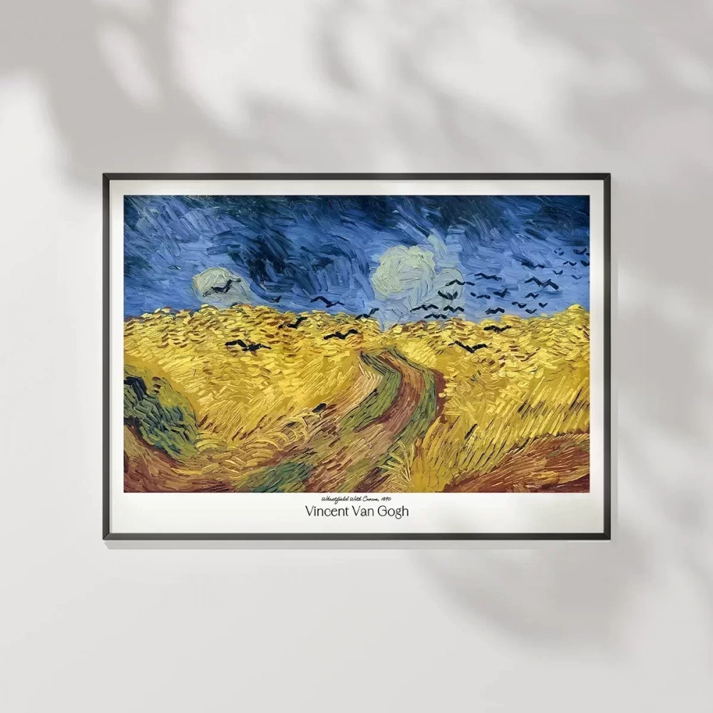 Vincent Van Gogh Buğday Tarlası Ve Kargalar Poster