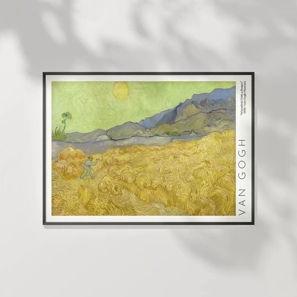 Vincent Van Gogh Buğday Tarlası Ve Orakçı Poster