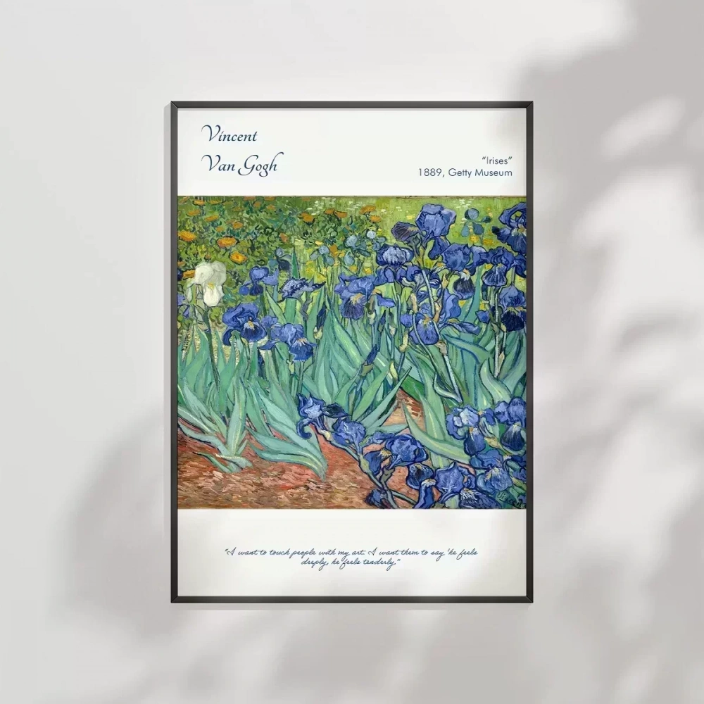 Vincent Van Gogh Süsen Çiçekleri Poster
