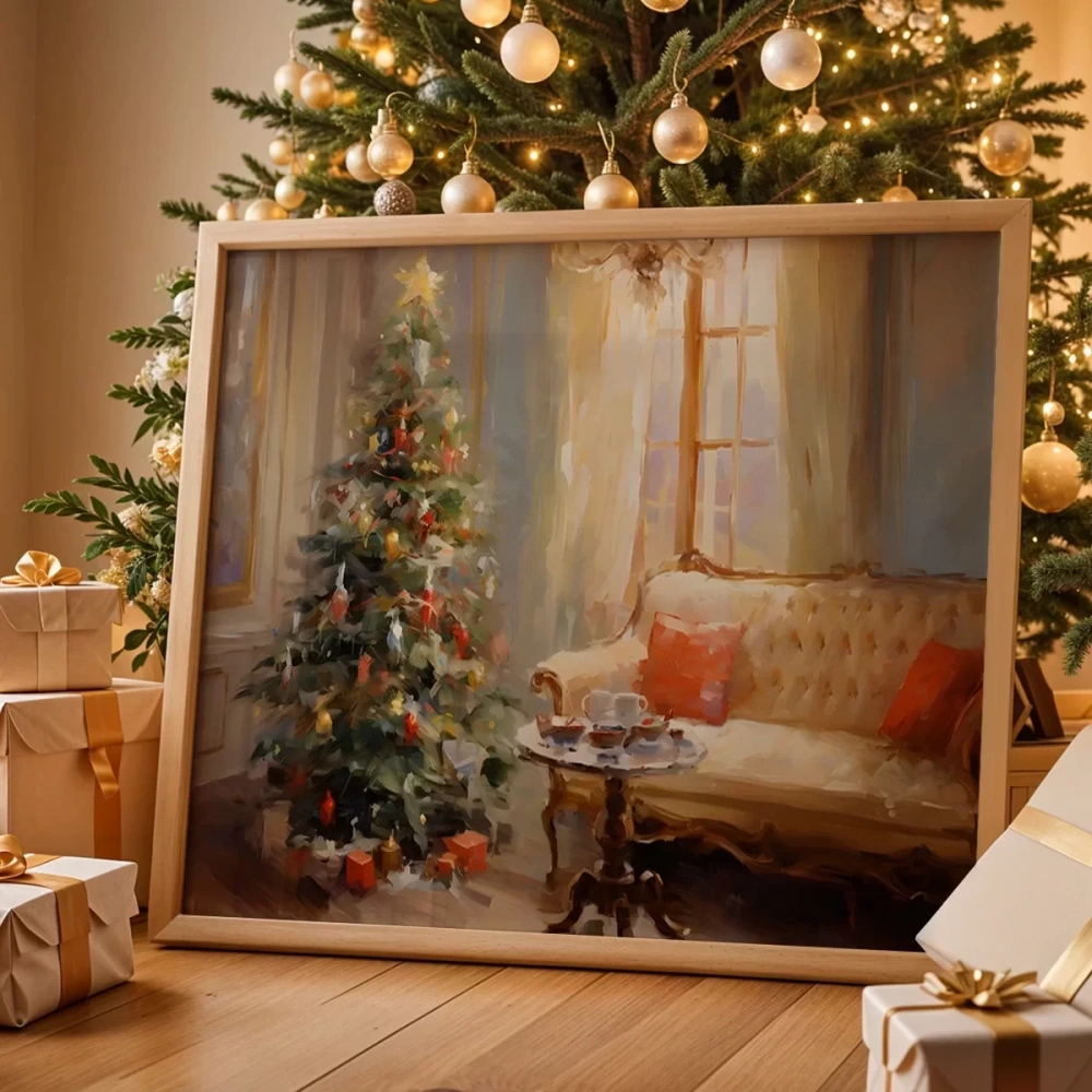 Vintage Yılbaşı Köşesi Poster