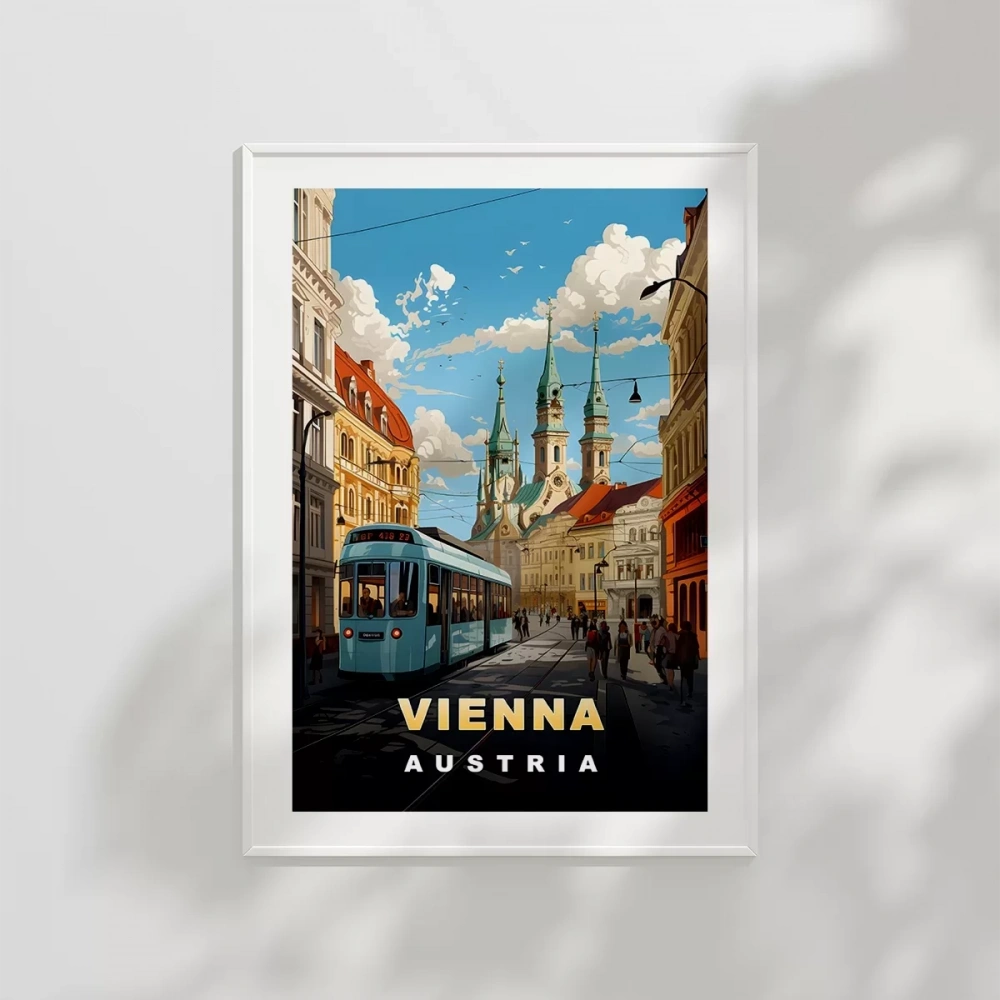 Viyana’nın Tarihi Sokakları ile Sanat Poster