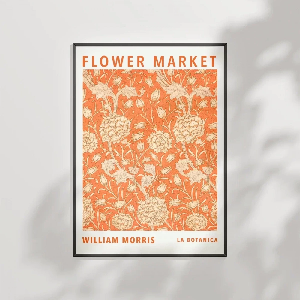William Morris Flower Market Poster