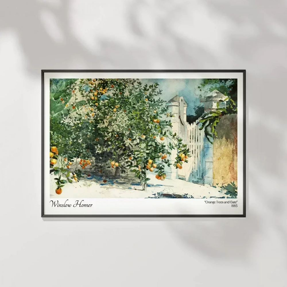 Winslow Homer Portakal Ağacı ve Geçit Poster