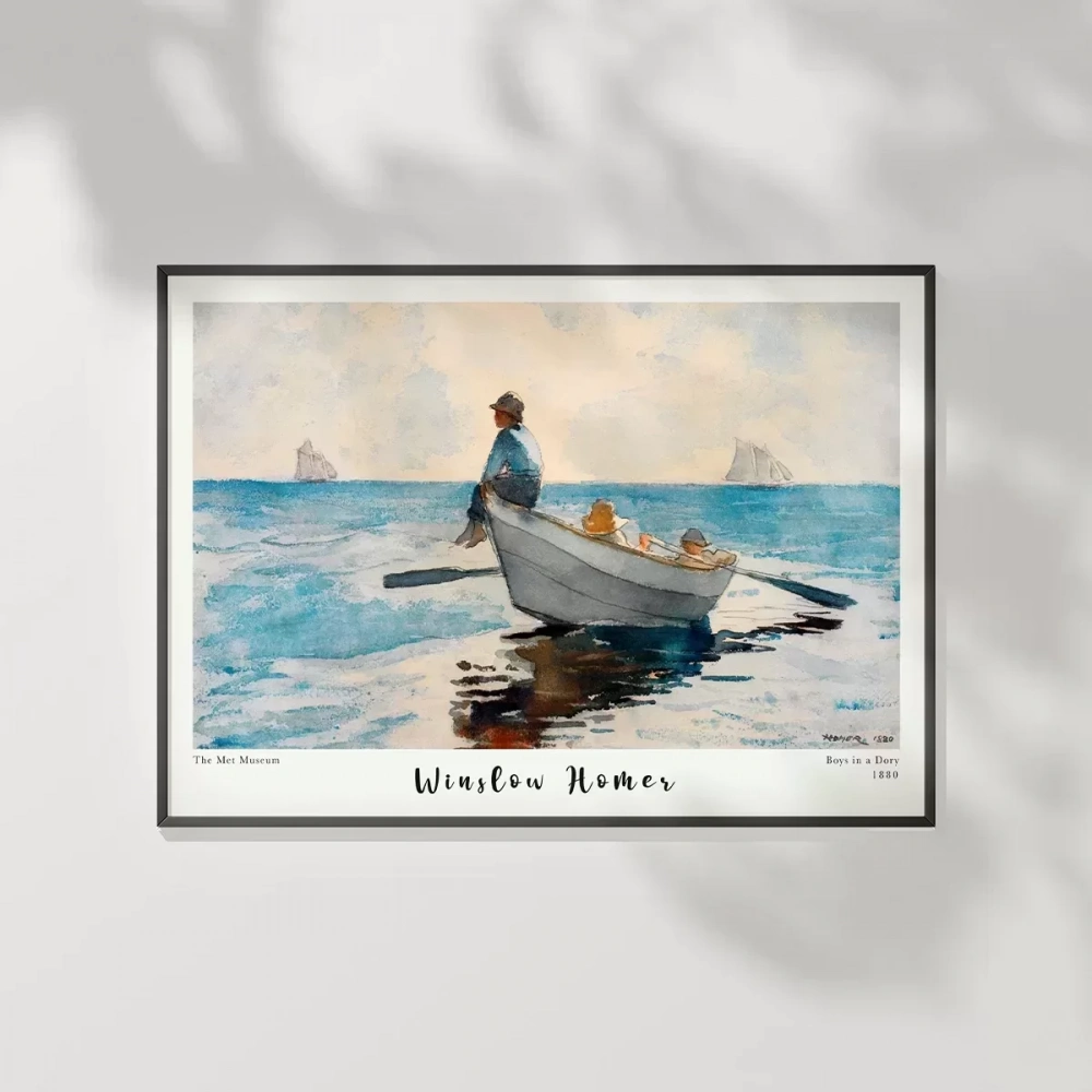 Winslow Homer Sandaldaki Çocuklar Poster