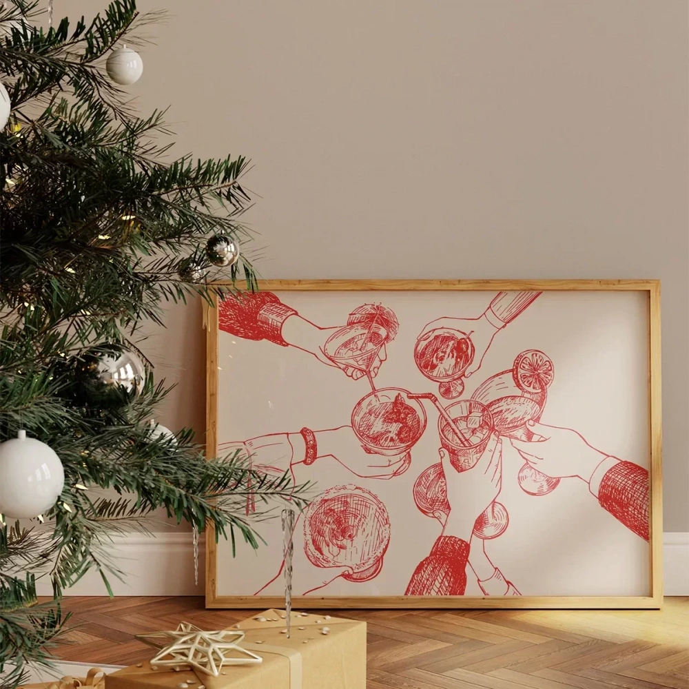 Yılbaşı Kutlama Çizimi Poster