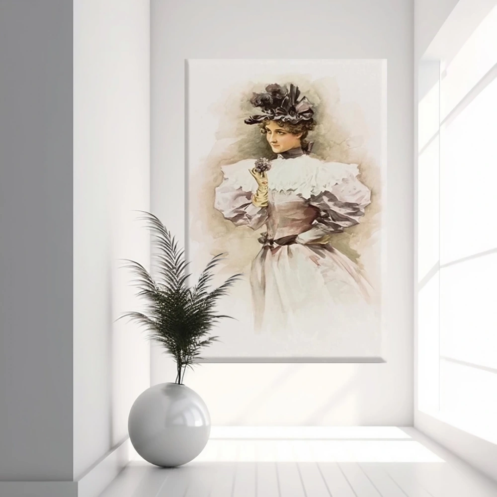 Zarif Portre Kanvas Tablo