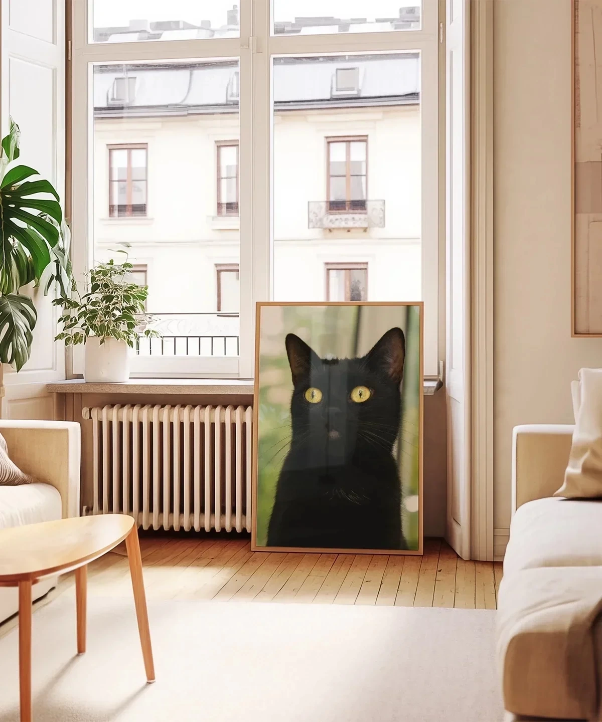 Siyah Kedi Portresi Poster