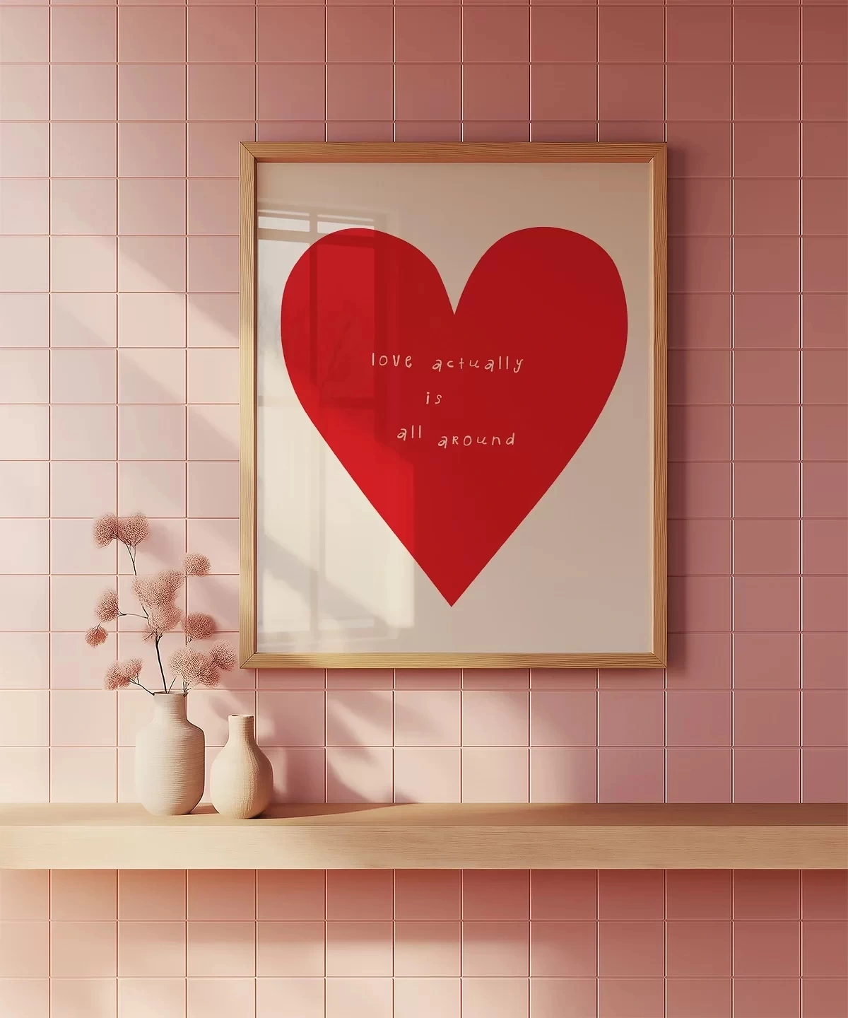 Çerçevesiz Poster Love Actually Is All Around