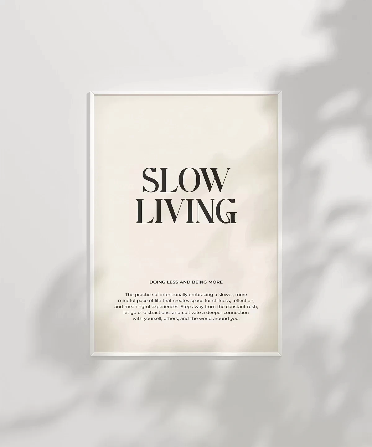 Çerçevesiz Poster Sadelikte Derinlik