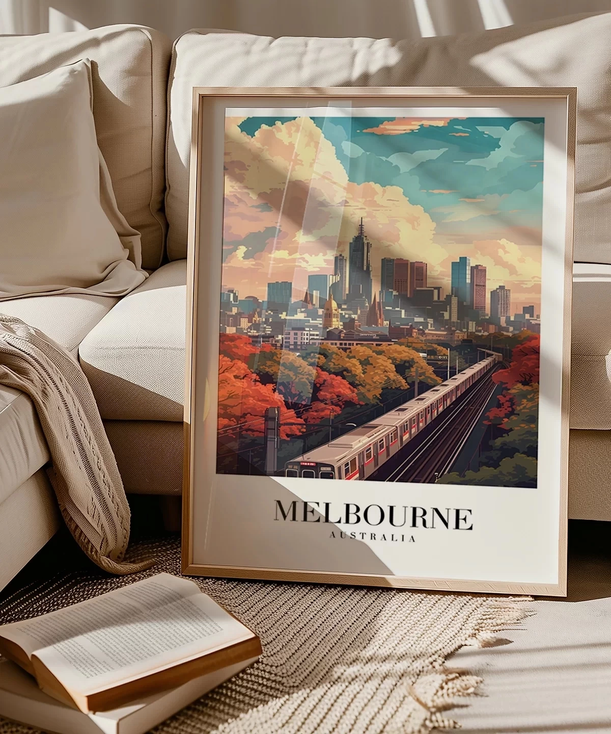 Çerçevesiz Poster Melbourne Tren İstasyonu