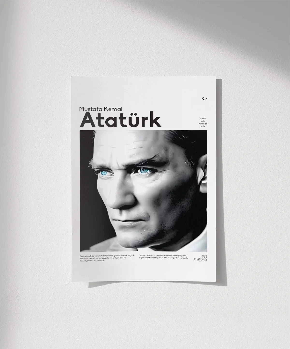 Çerçevesiz Poster Mavi Gözlerin Işığında