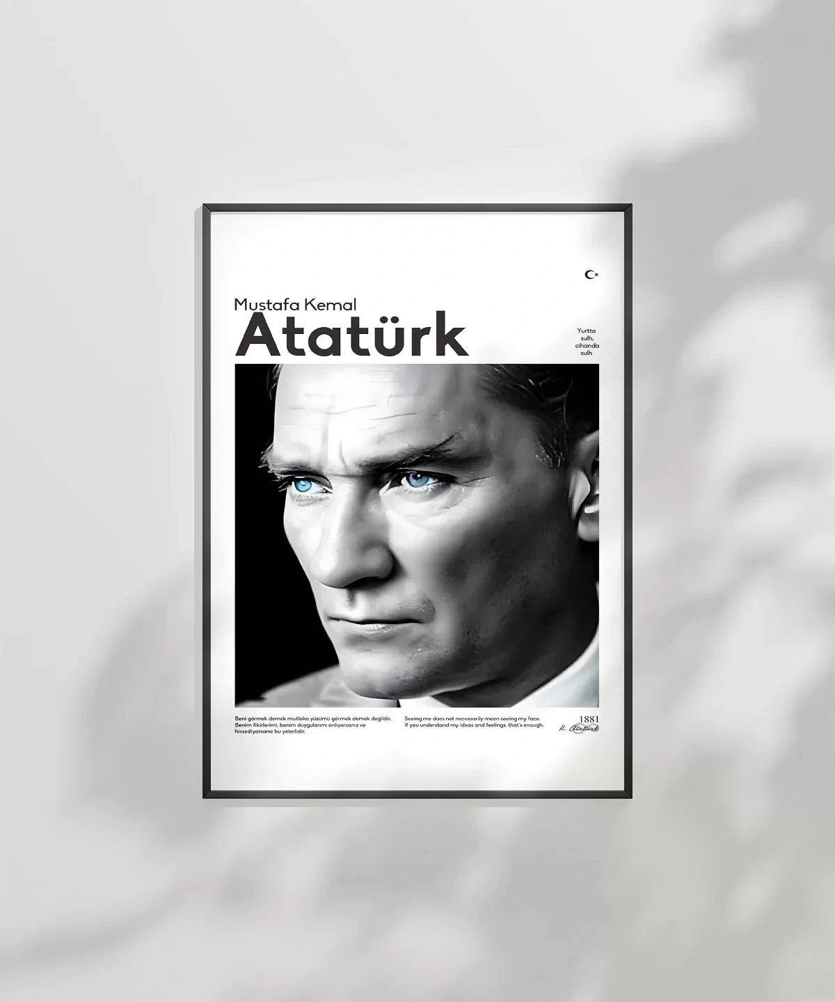 Çerçevesiz Poster Mavi Gözlerin Işığında