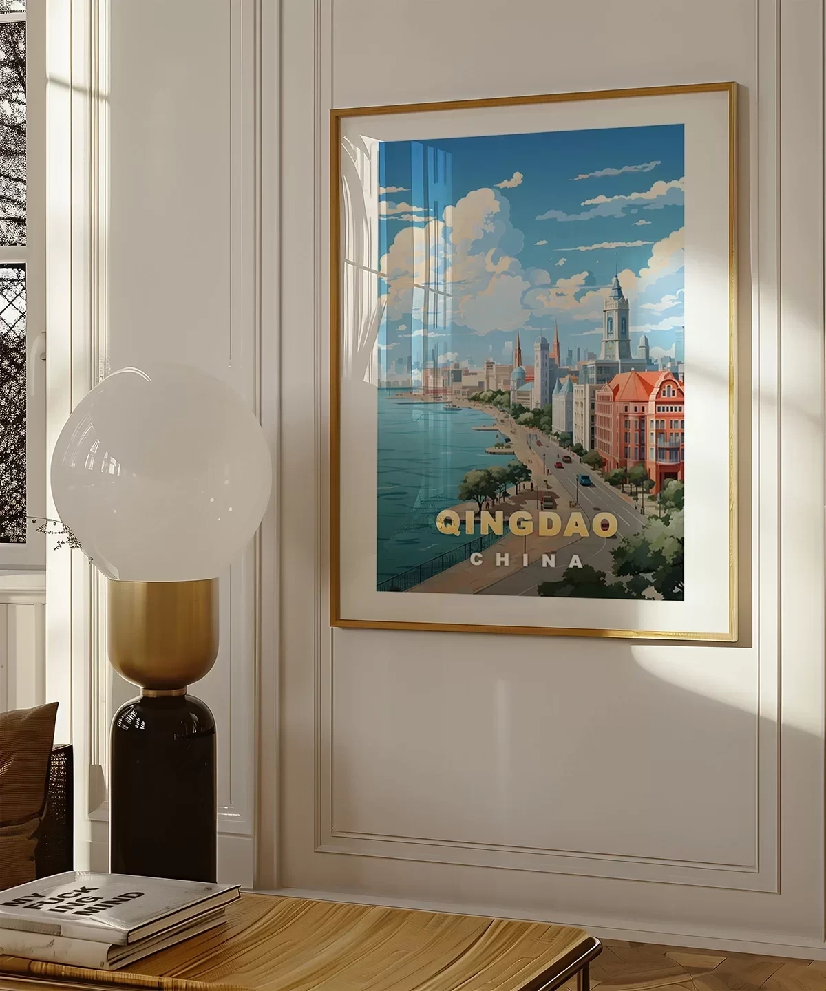 Qingdao Sahil Manzarası Poster