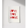 Love You More Kalp Motifli Poster