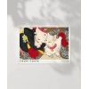 Yoshitoshi Japon Kadın ve Kedi Poster