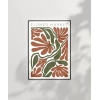 Art Nouveau Esintili Çiçekler Poster