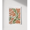 Art Nouveau Esintili Çiçekler Poster