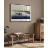 Ohara Koson Tekneler ve Batan Güneş Poster