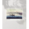 Ohara Koson Tekneler ve Batan Güneş Poster