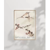 Hokusai Dallara Tünemiş Üç Kuş Poster