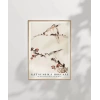 Hokusai Dallara Tünemiş Üç Kuş Poster
