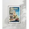 Akdeniz Cezayir Sokak Manzarası Poster
