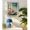 Akdeniz Cezayir Sokak Manzarası Poster