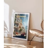 Akdeniz Cezayir Sokak Manzarası Poster