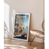 Akdeniz Cezayir Sokak Manzarası Poster