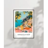 Amalfi Sahili Sanatsal Duvar Poster