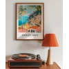 Amalfi Sahili Sanatsal Duvar Poster