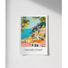 Amalfi Sahili Sanatsal Duvar Poster