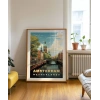 Amsterdam’ın İkonik Kanalları Poster