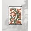 Art Nouveau Esintili Çiçekler Poster